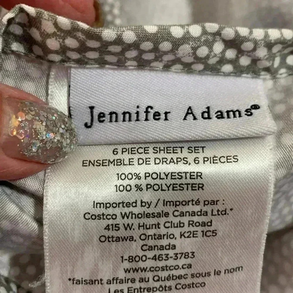 Jennifer Adams 100% polyester queen, flat sheet. Soft and wrinkle free. - Picture 2 of 5